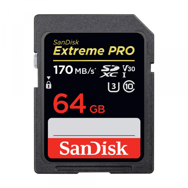 Sandisk SDXC 64GB Extreme Pro 170Mb/s 1133X - Chính hãng
