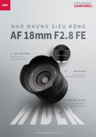 GIỚI THIỆU SAMYANG 18MM F2.8, MỘT ỐNG KÍNH NHỎ NHƯNG SIÊU RỘNG