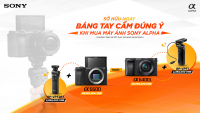 Sony tặng ngay báng tay cầm khi mua Sony A6400/Sony A6600