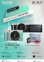 PRE-ORDER Fujifilm X-A7 với nhiều quà tặng hấp dẫn