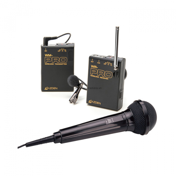 Azden WMS-PRO VHF Wireless (Bộ micro cài ve áo và cầm tay không dây)