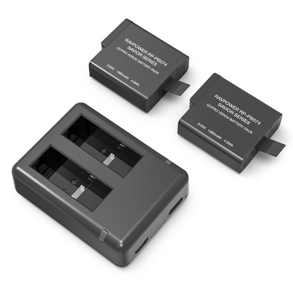 Bộ pin sạc RAVPOWER RP-PB074 dành cho Gopro 5,6