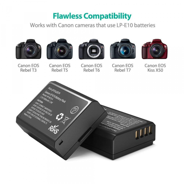 Bộ pin sạc RAVPOWER RP-BC014 Canon LP-E10