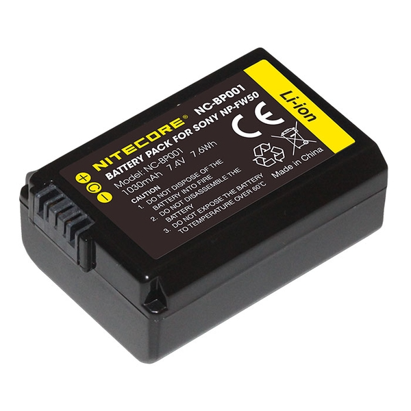 Pin cho Nitecore - NC-BP001 (Sony NP-FW50)