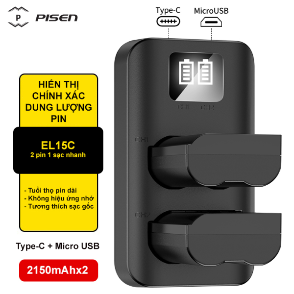 Combo PISEN 2-in-1 (Nikon EL15C)