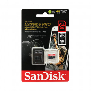 Sandisk Micro SD Extreme Pro 64GB 170/90 Mb/s - Chính hãng