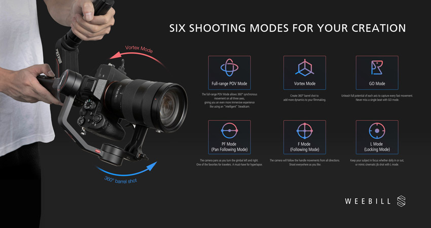 Gimbal chống rung Zhiyun Weebill S