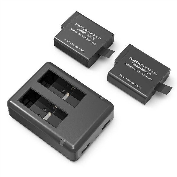 Bộ 2 pin cho Gopro Hero 5, 6 chính hãng